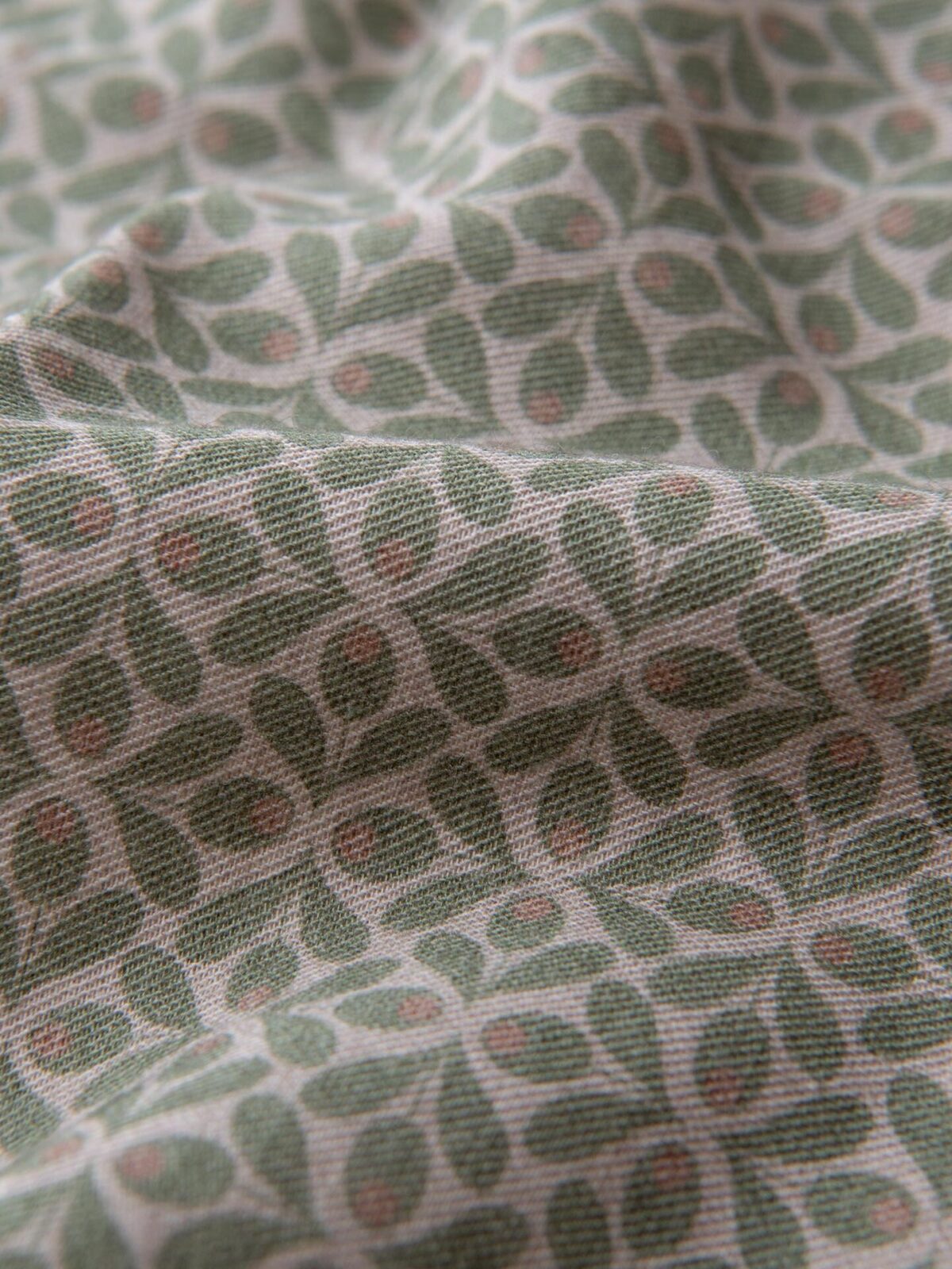 Sage and Sand Geometric Floral Print Pocket Square