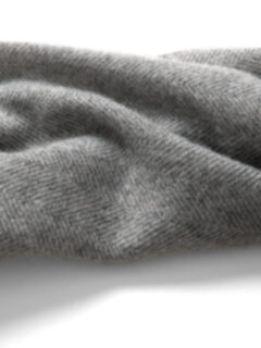 Light Grey Cashmere Herringbone Scarf Product Thumbnail 4