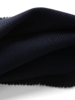 Navy Textured Wool Scarf Product Thumbnail 3