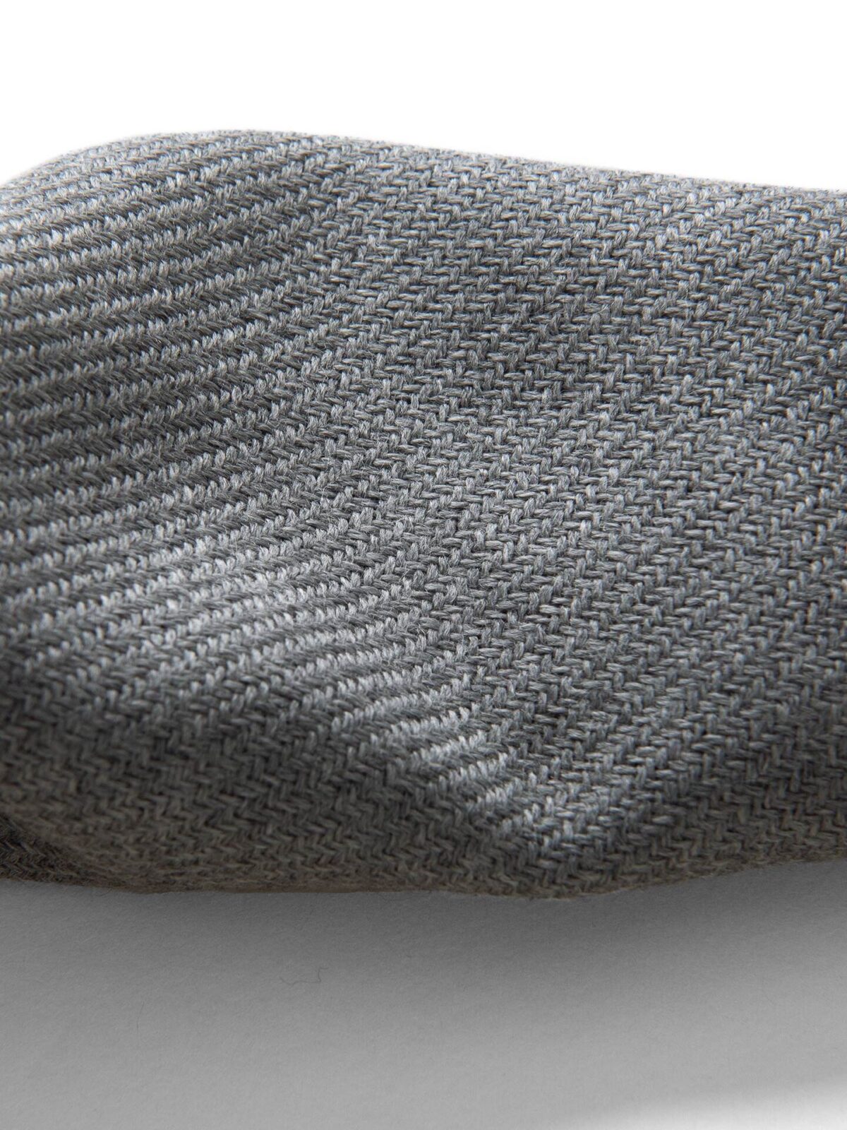 Grey Textured Wool Scarf
