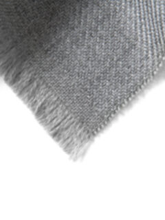 Grey Textured Wool Scarf Product Thumbnail 2