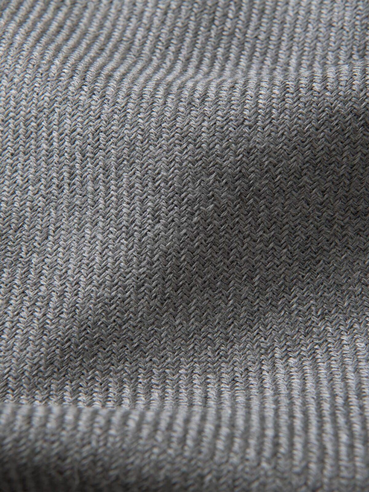 Grey Textured Wool Scarf
