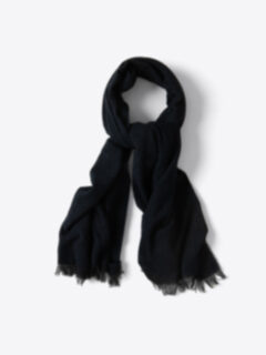 Navy Cashmere Scarf Product Thumbnail 1
