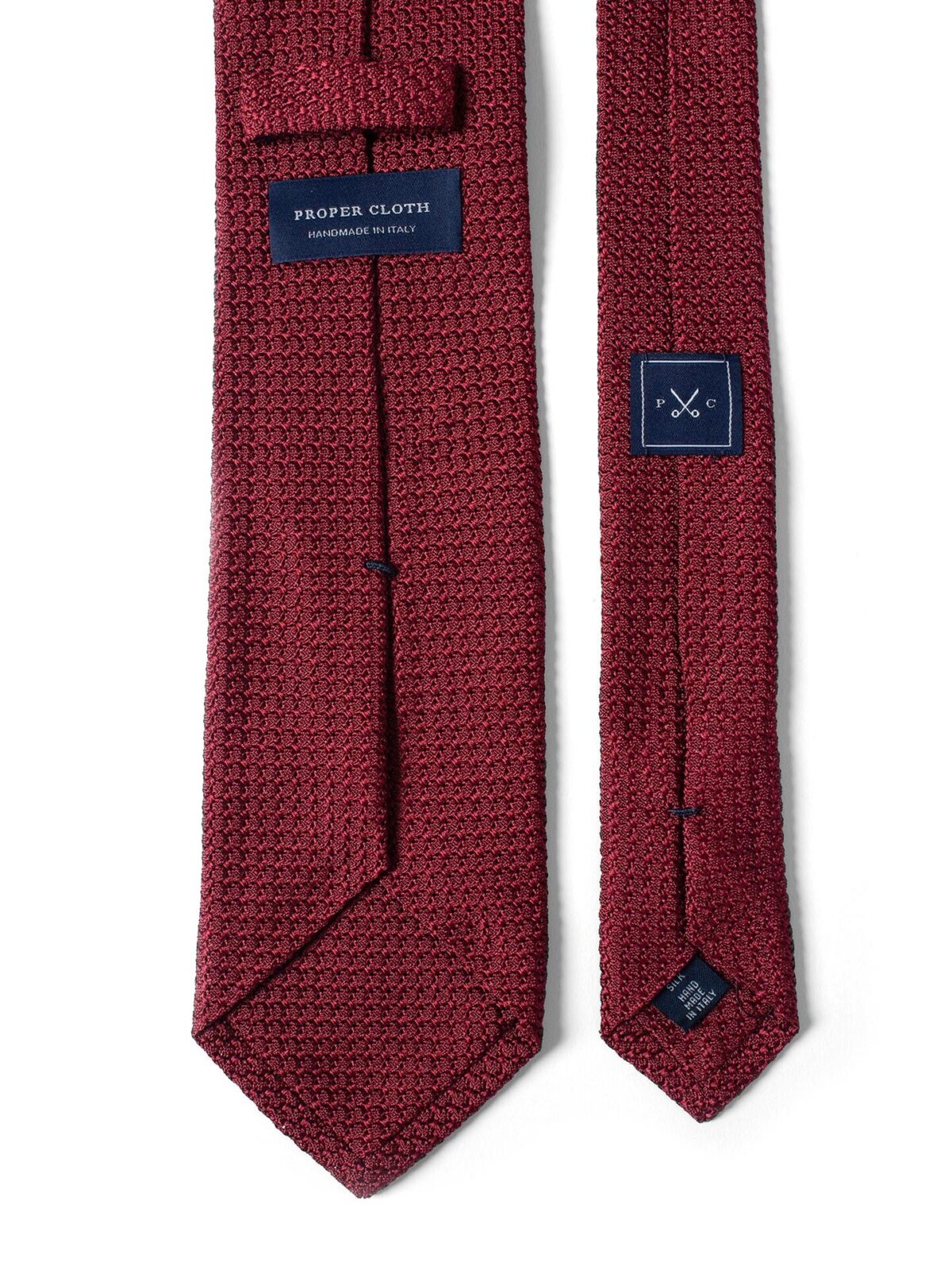 Scarlet Silk Grenadine Tie