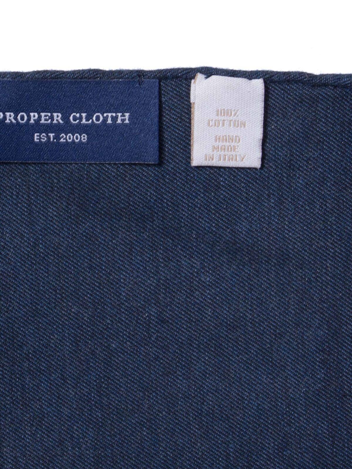 Navy Flannel Pocket Square