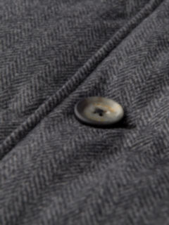 Cortina Grey Herringbone Wool Button Vest Product Thumbnail 3