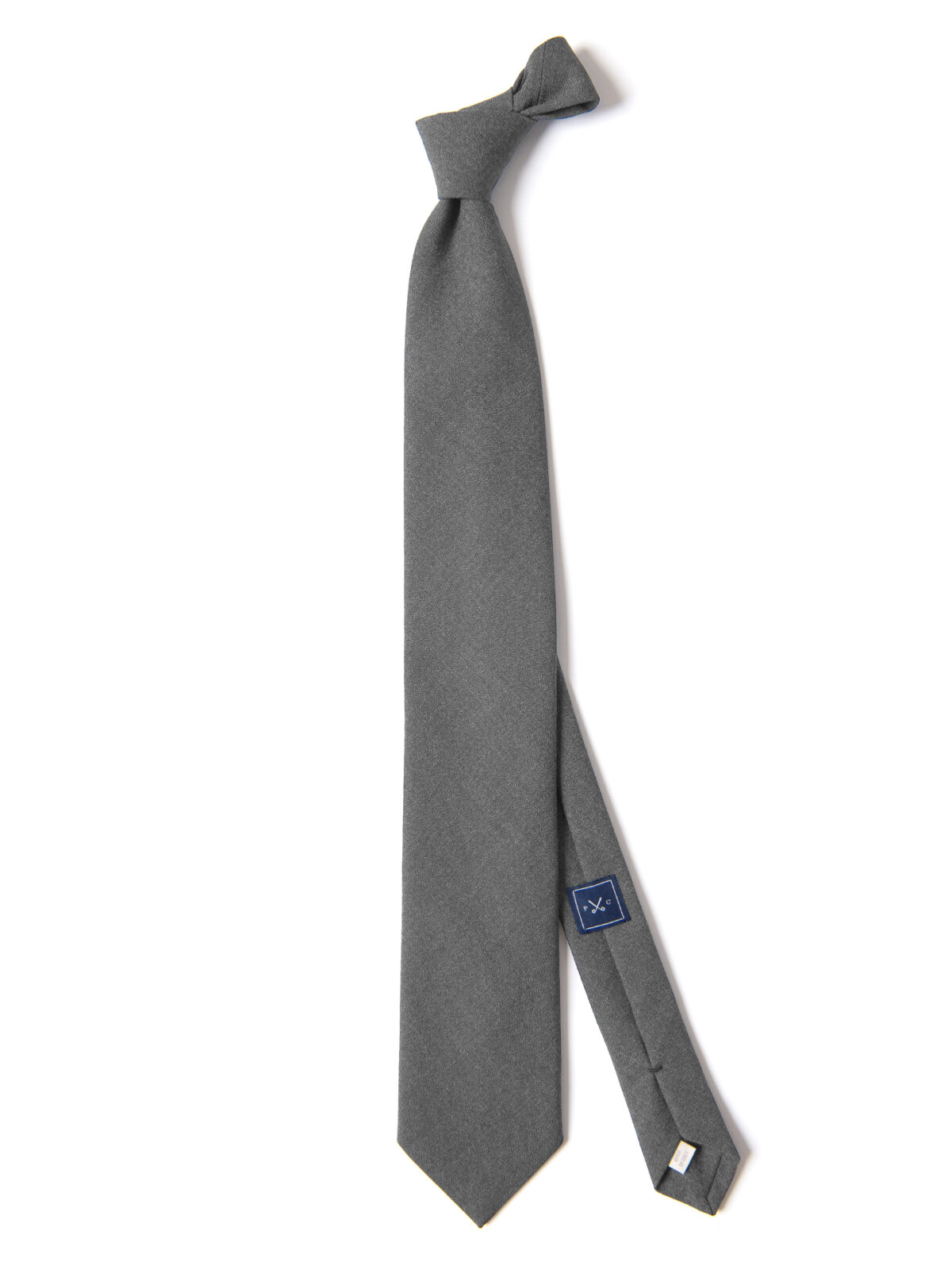 Light Grey Fresco Wool Tie