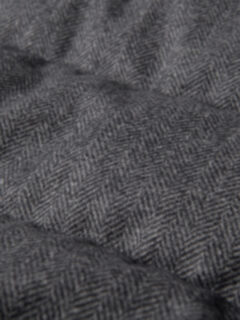 Cortina Grey Herringbone Wool Button Vest Product Thumbnail 5