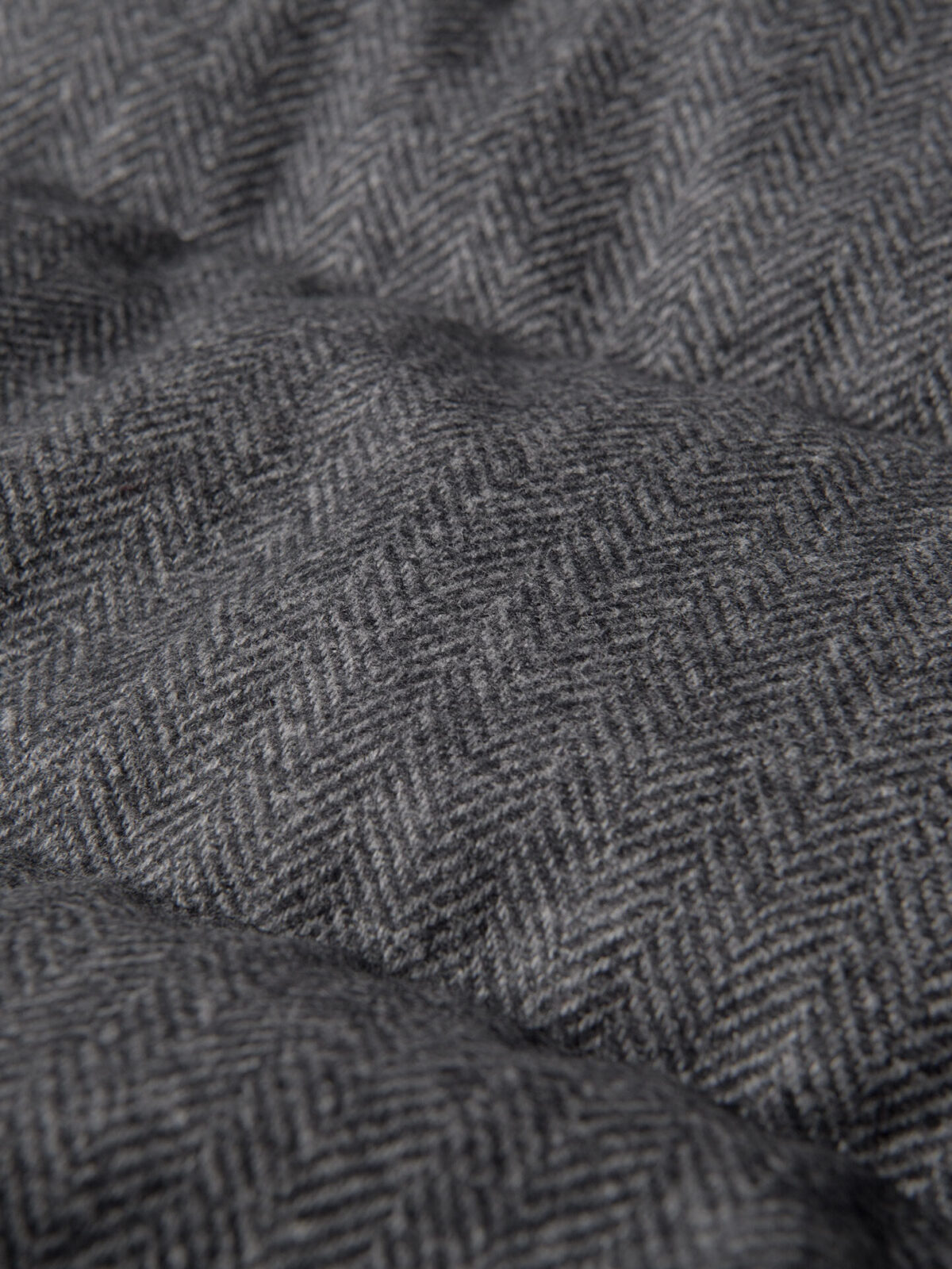 Cortina Grey Herringbone Wool Button Vest