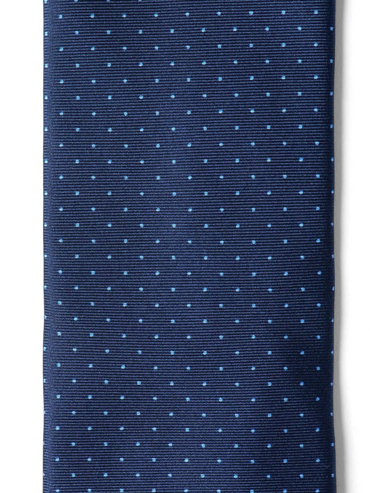 Navy and Light Blue Pindot Silk Tie