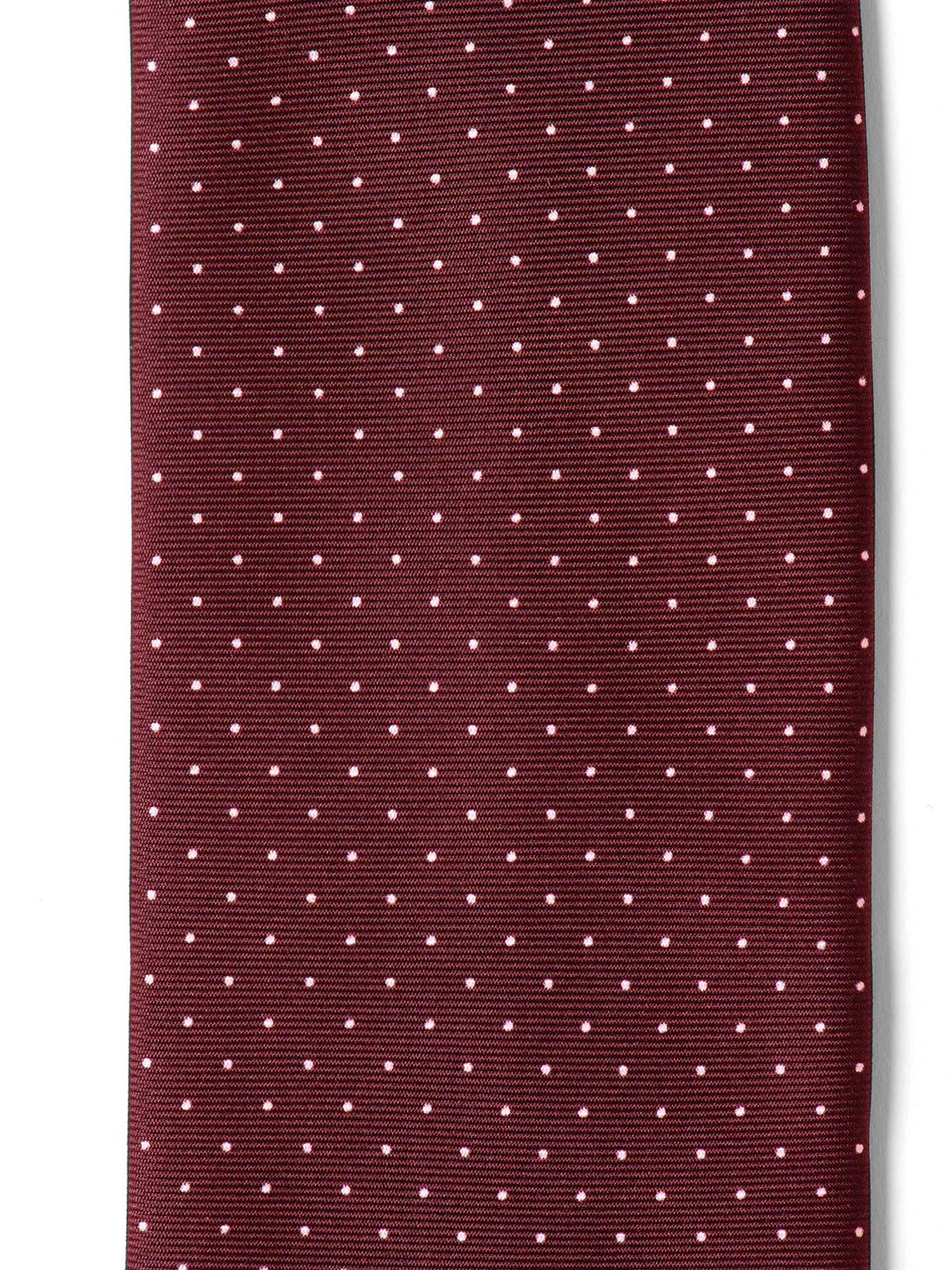 Scarlet Pindot Silk Tie by Proper Cloth