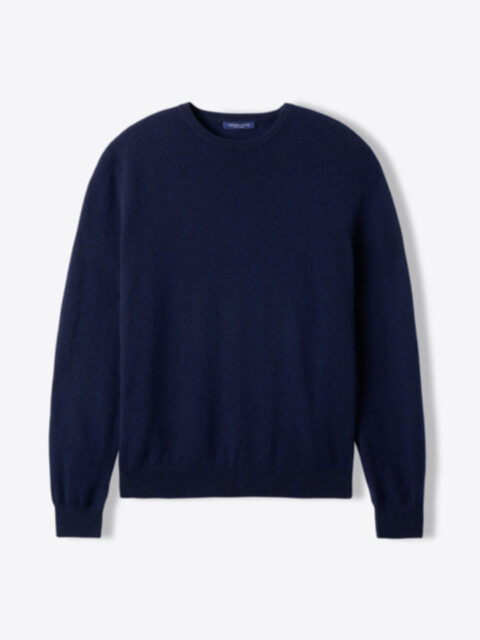 Suggested Item: Navy Cashmere Crewneck Sweater