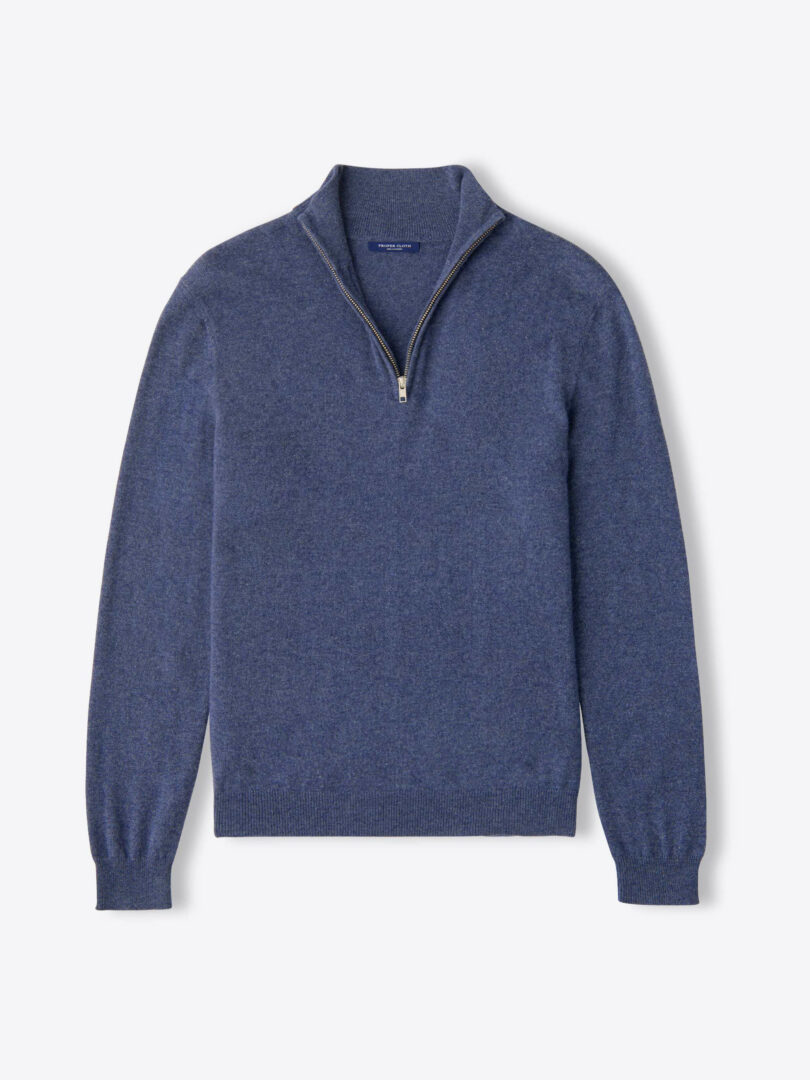 Cashmere Half-Zip Sweater - Proper Cloth