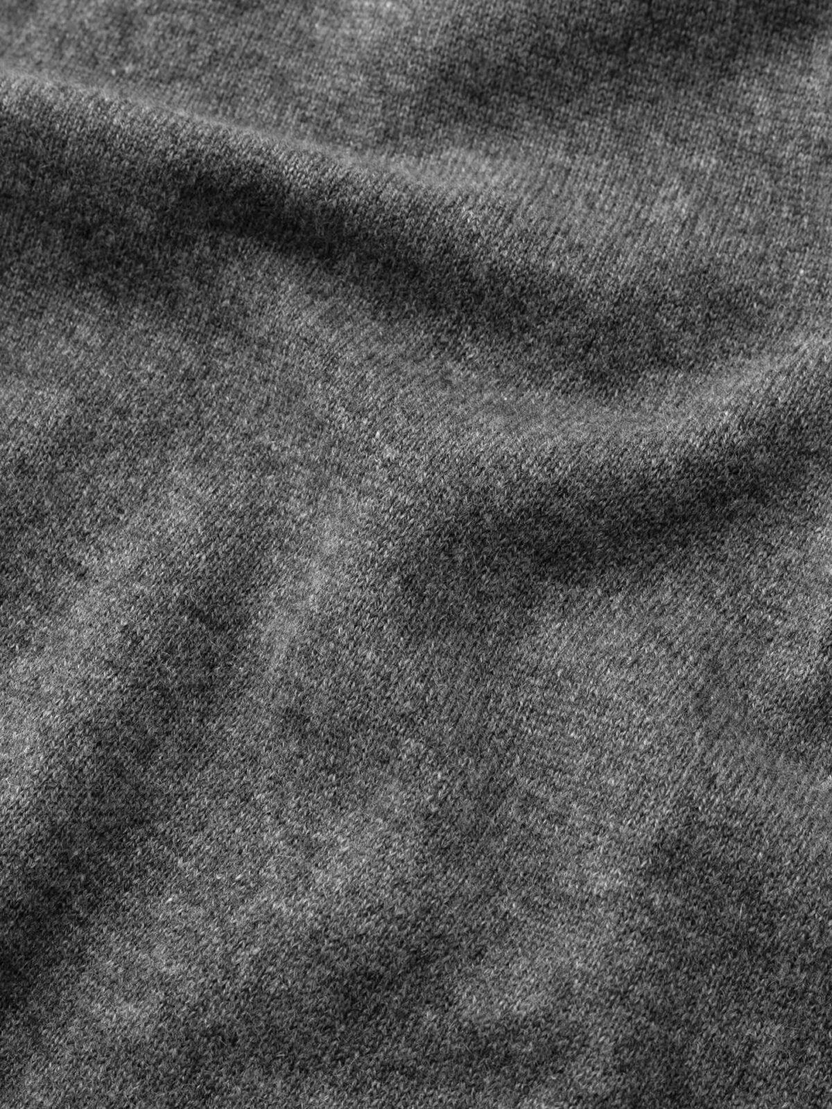 Grey Cashmere Turtleneck Sweater