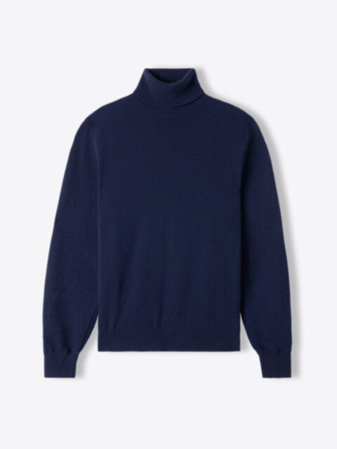 Suggested Item: Navy Cashmere Turtleneck Sweater