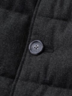 Cortina Charcoal Flannel Button Vest Product Thumbnail 3