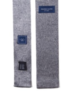 Amalfi Grey Silk Knit Tie Product Thumbnail 5