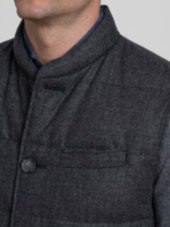 Cortina II Grey Glen Plaid Button Vest Product Thumbnail 6