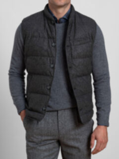 Cortina II Grey Glen Plaid Button Vest Product Thumbnail 5
