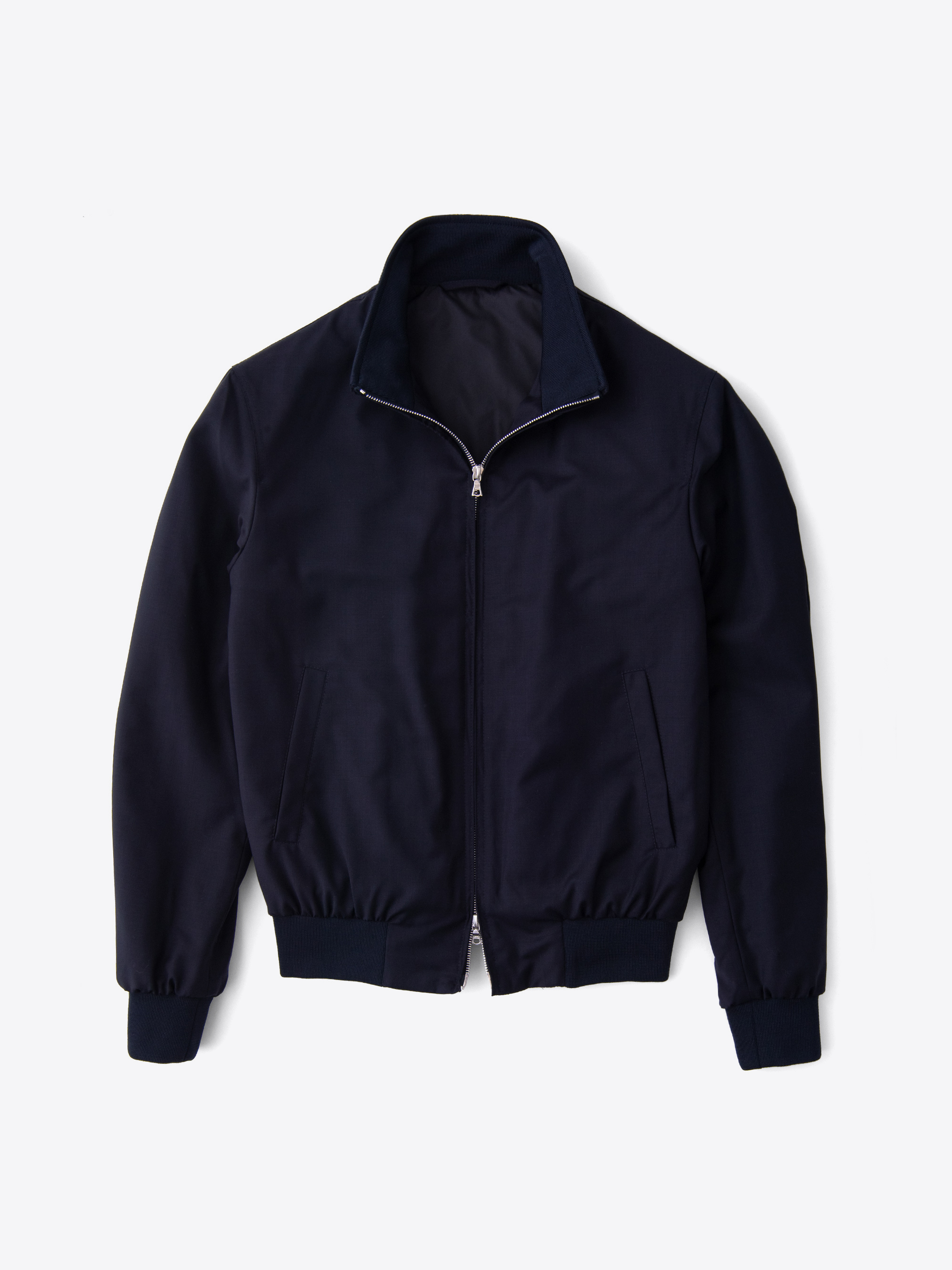 Zoom Image of Lucca Navy Performance Wool Jacket