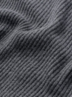 Grey Ribbed Wool and Cashmere Sweater Product Thumbnail 5