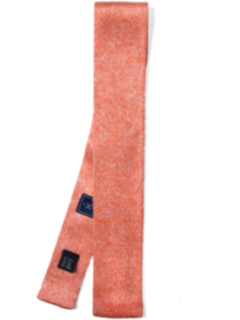 Amalfi Orange Silk Knit Tie Product Thumbnail 3