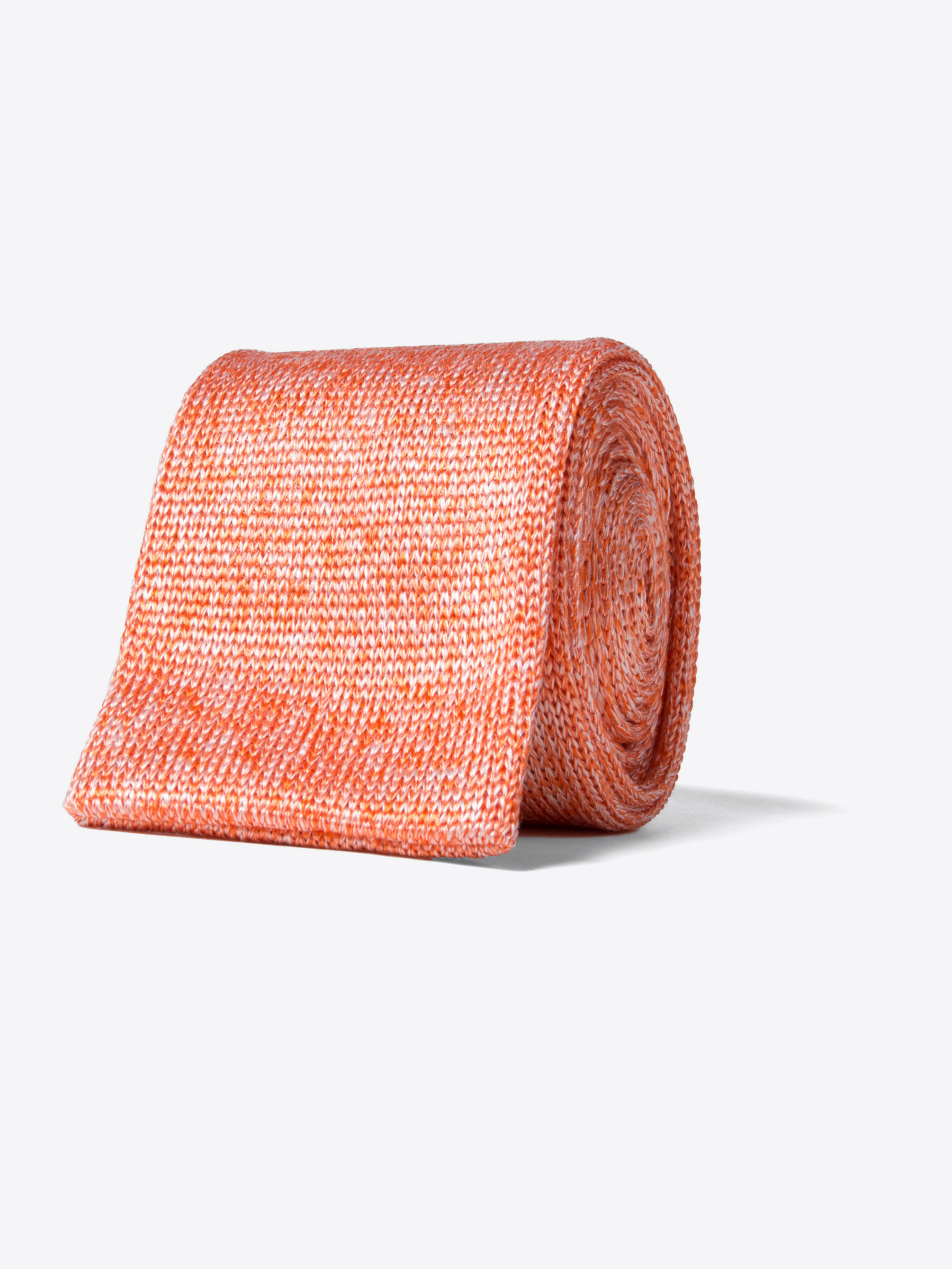 Zoom Image of Amalfi Orange Silk Knit Tie
