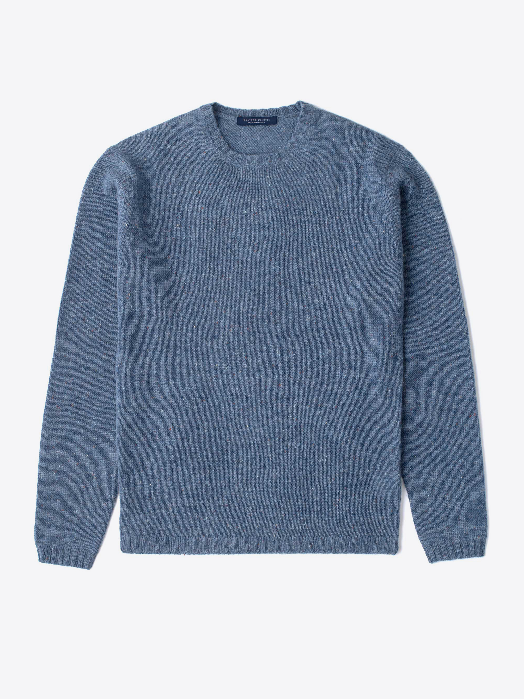 Zoom Image of Slate Donegal Lambswool Sweater