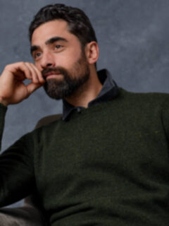 Pine Donegal Lambswool Sweater Product Thumbnail 2