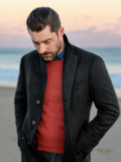 Pumpkin Donegal Lambswool Sweater Product Thumbnail 2