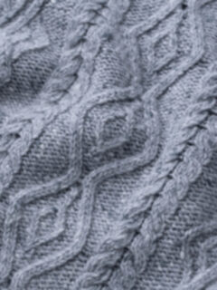 Glacier Italian Wool and Cashmere Aran Crewneck Sweater Product Thumbnail 4