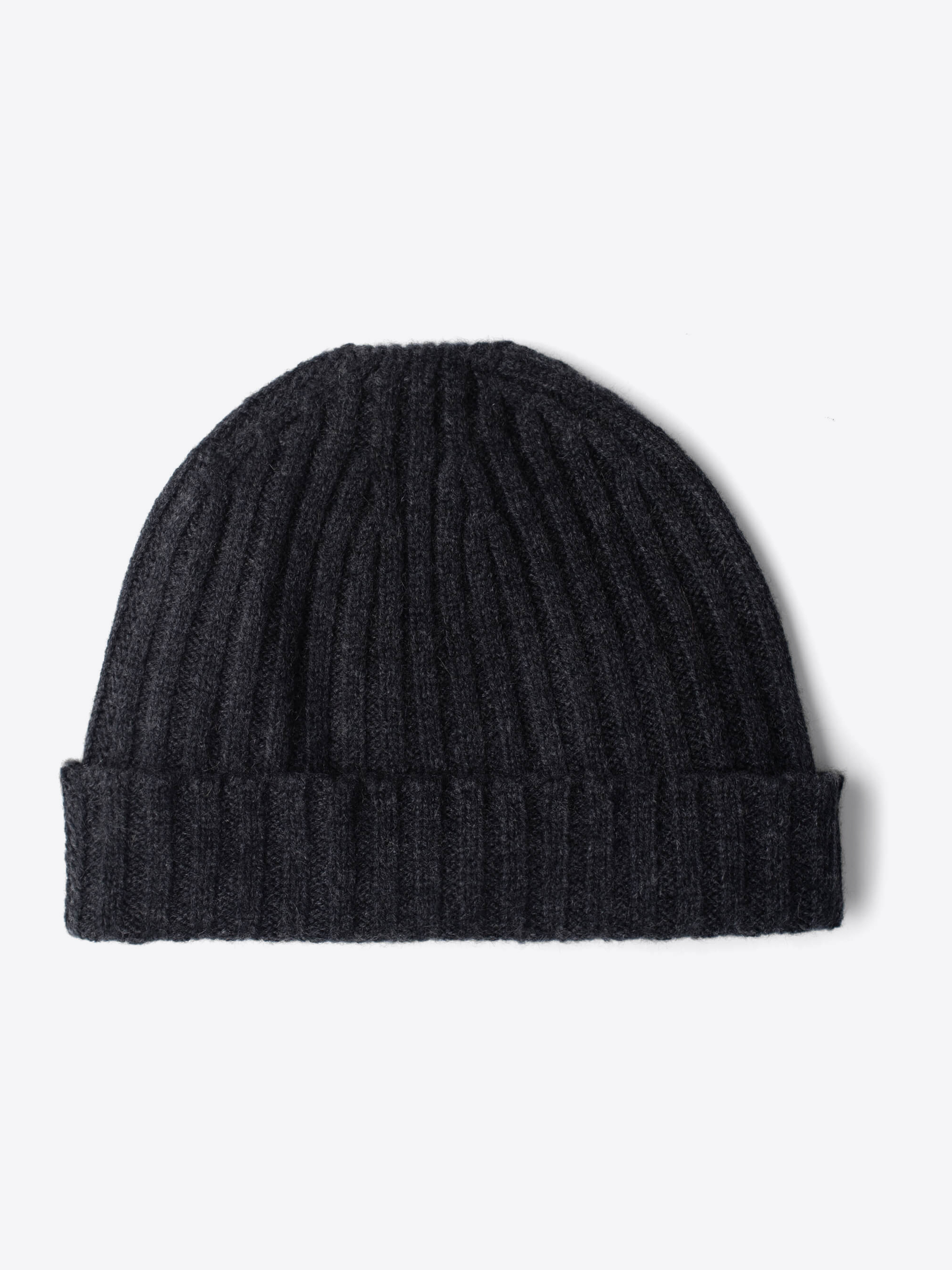 Zoom Image of Charcoal Melange Cashmere Beanie