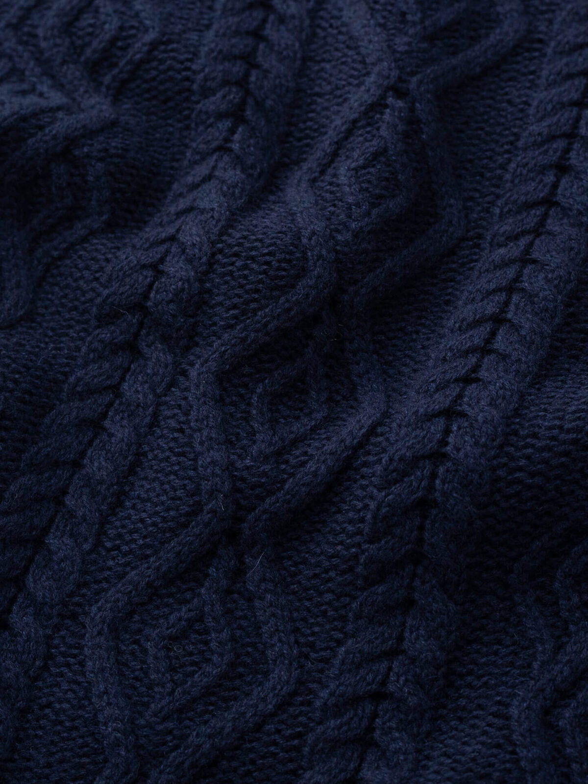 Blue Knitted Jacket – Wool And Cashmere – Made in Italy