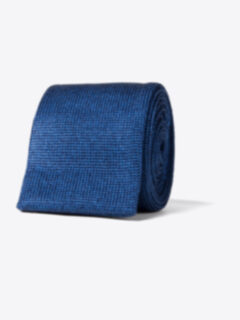 Amalfi Navy Silk Knit Tie Product Thumbnail 1