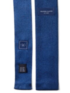 Amalfi Navy Silk Knit Tie Product Thumbnail 5