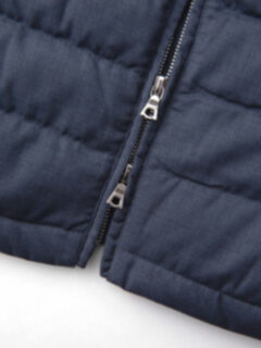 Brera Slate Merino Wool Zip Vest Product Thumbnail 3