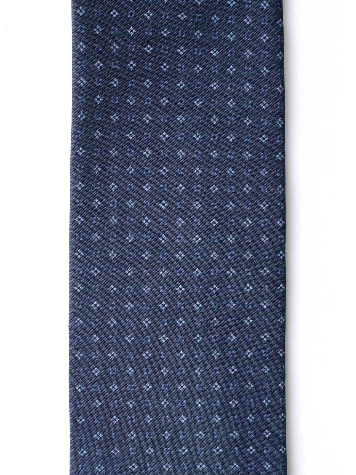 Slate Blue Tonal Foulard Silk Tie