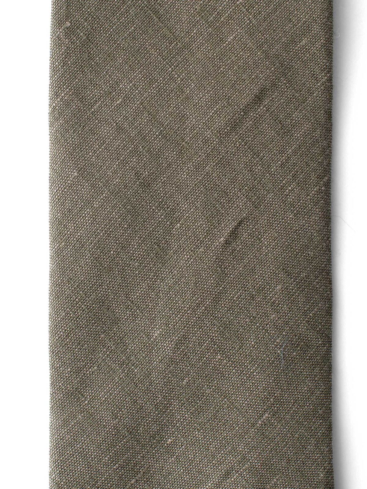Fatigue Green Solid Linen Tie