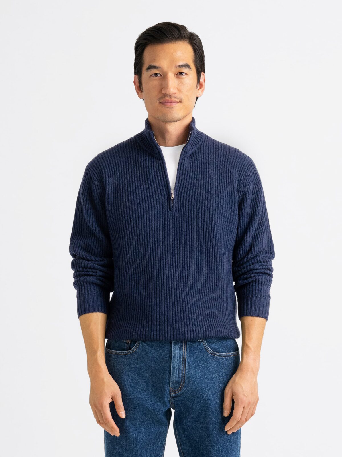 Men's Ribbed Zip Cardigan