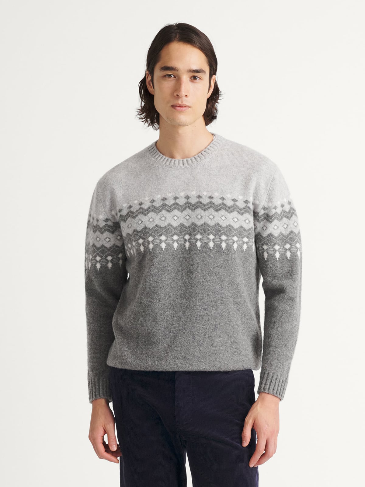 【新品】ennoy MERINO WOOL SWEATER MIX GRAY ennoy MERINO WOOL SWEATER (MIX GRAY) 【公式通販】