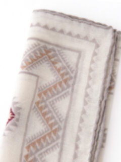 Off White Southwest Print Wool Pocket Square Product Thumbnail 2