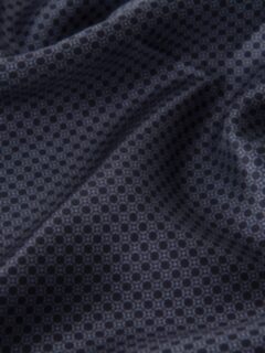 Black and Grey Silk Pocket Square Product Thumbnail 3