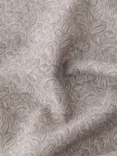Light Grey and Beige Floral Print Pocket Square Product Thumbnail 3
