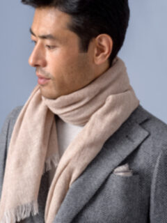 Camel Wool Gauze Scarf Product Thumbnail 4