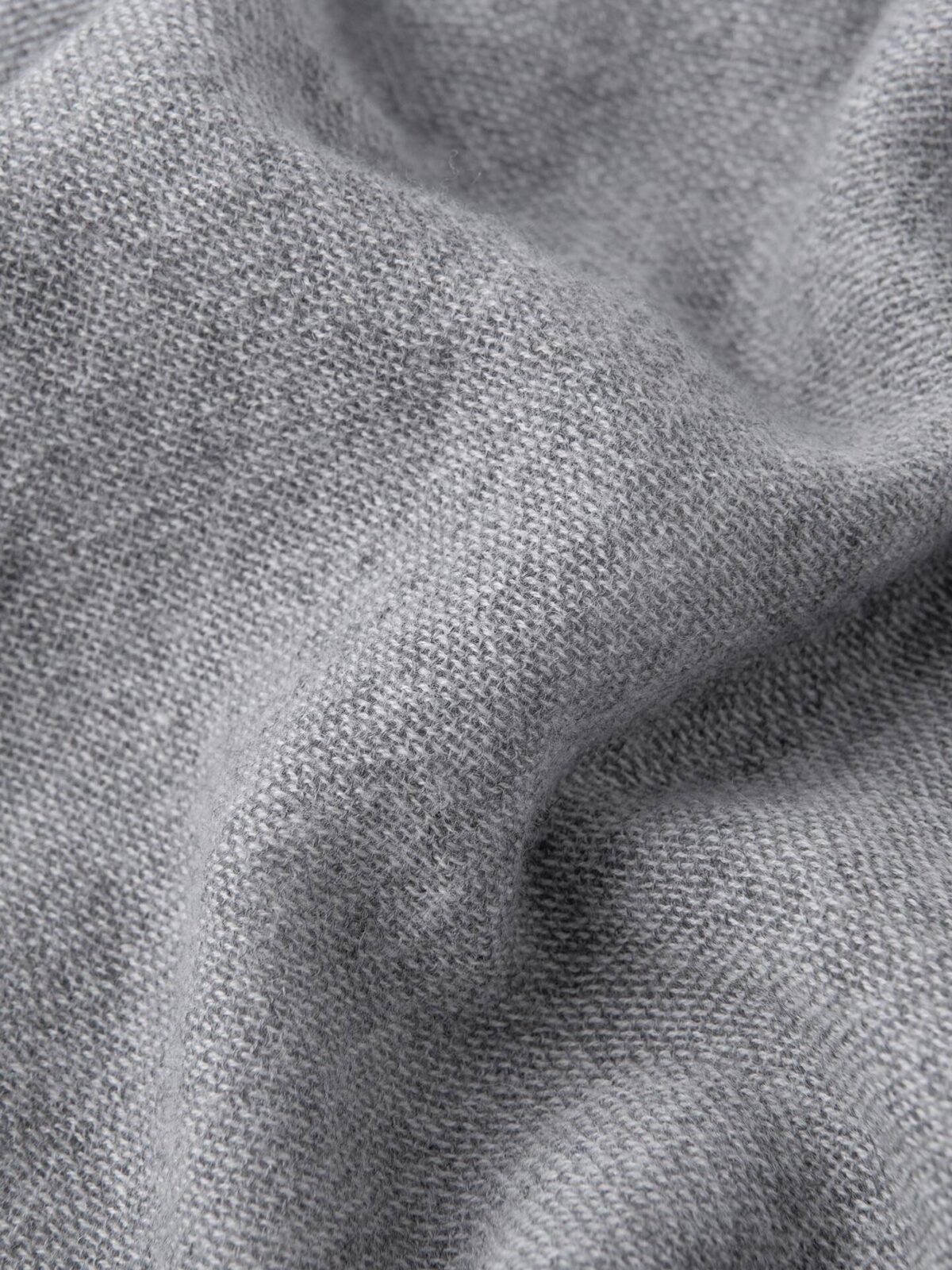 Light Grey Wool Gauze Scarf