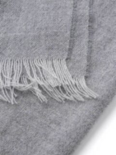 Light Grey Wool Gauze Scarf Product Thumbnail 2