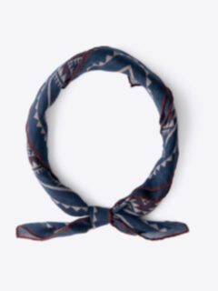 Navy Southwest Wool Bandana Product Thumbnail 1