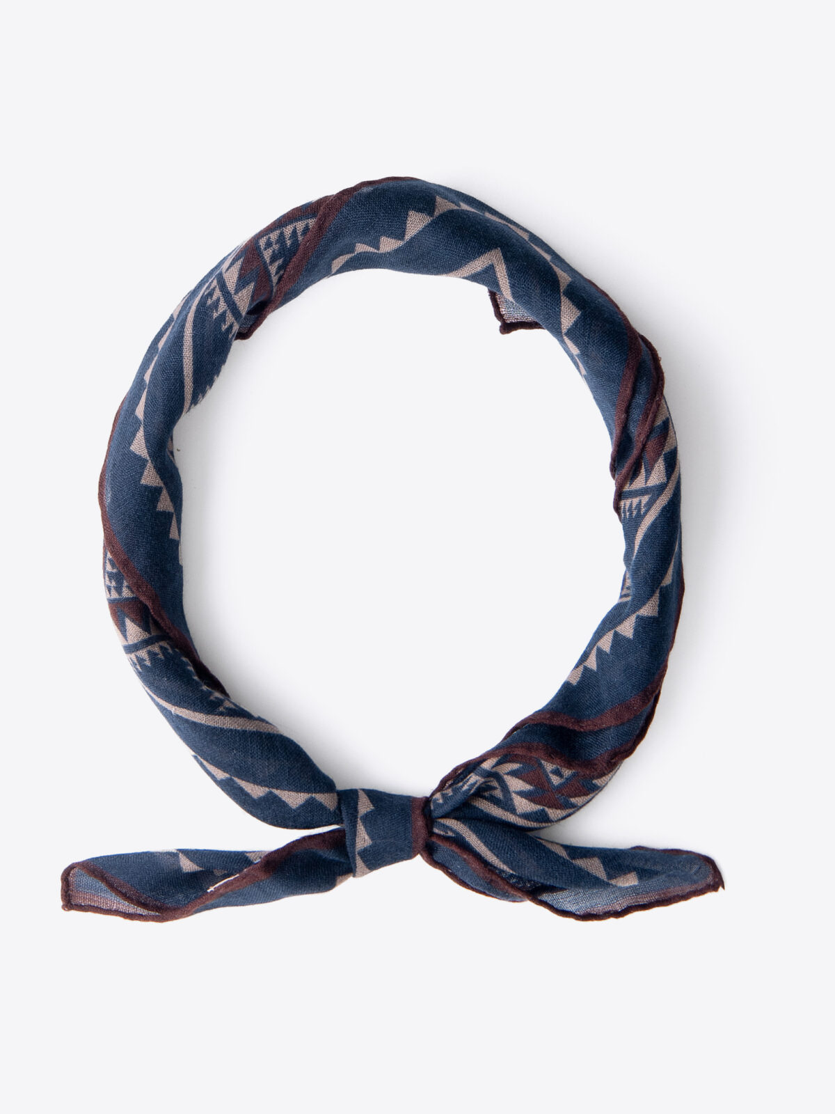 Navy Southwest Wool Bandana