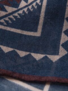 Navy Southwest Wool Bandana Product Thumbnail 3