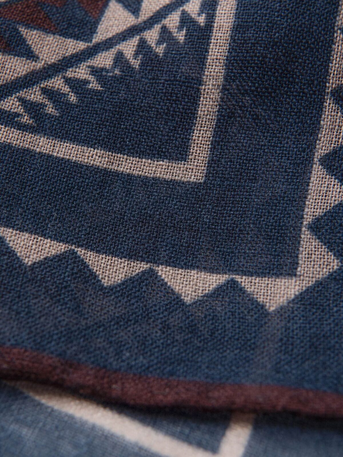 Navy Southwest Wool Bandana